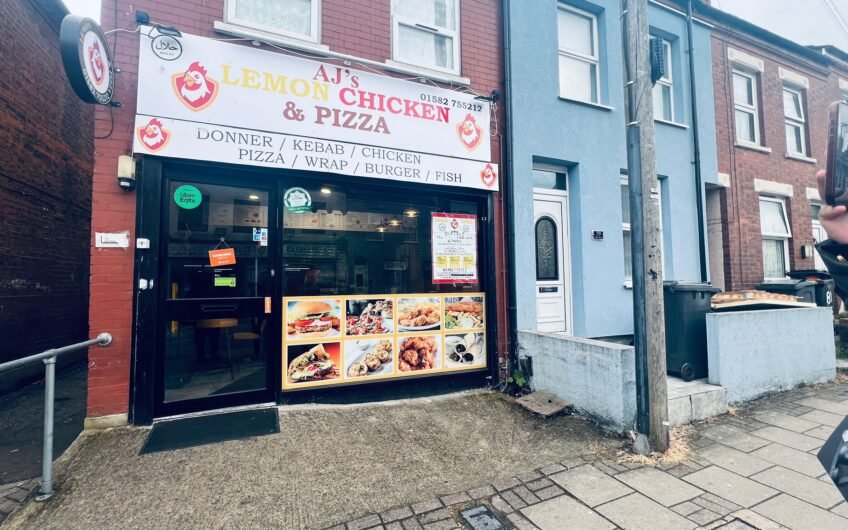 Fully Equipped Takeaway/Restaurant for Sale – Turnkey Opportunity – A3 License – 5-Star Rated,  – AJ’s Lemon Chicken, Luton!!!