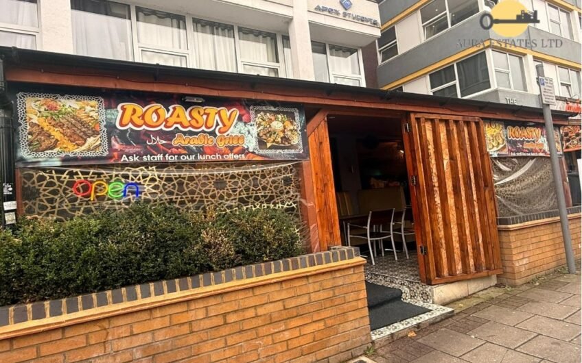 Fully Equipped Turnkey Café for Sale on Prime Upper George Street, Luton LU1!!!