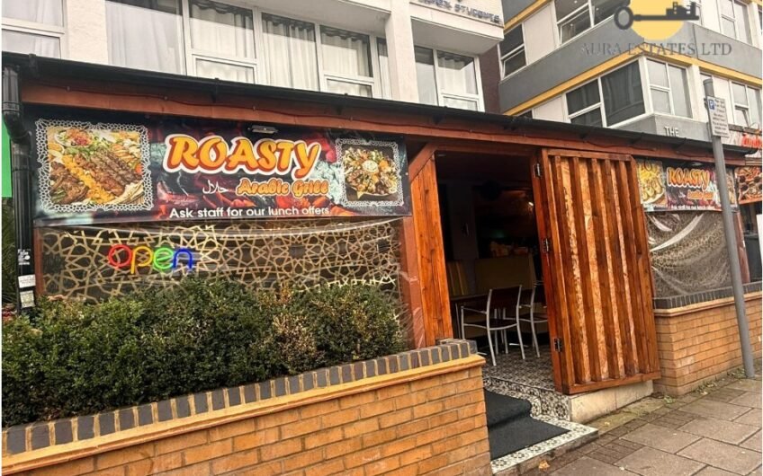 Fully Equipped Turnkey Café for Sale on Prime Upper George Street, Luton LU1!!!